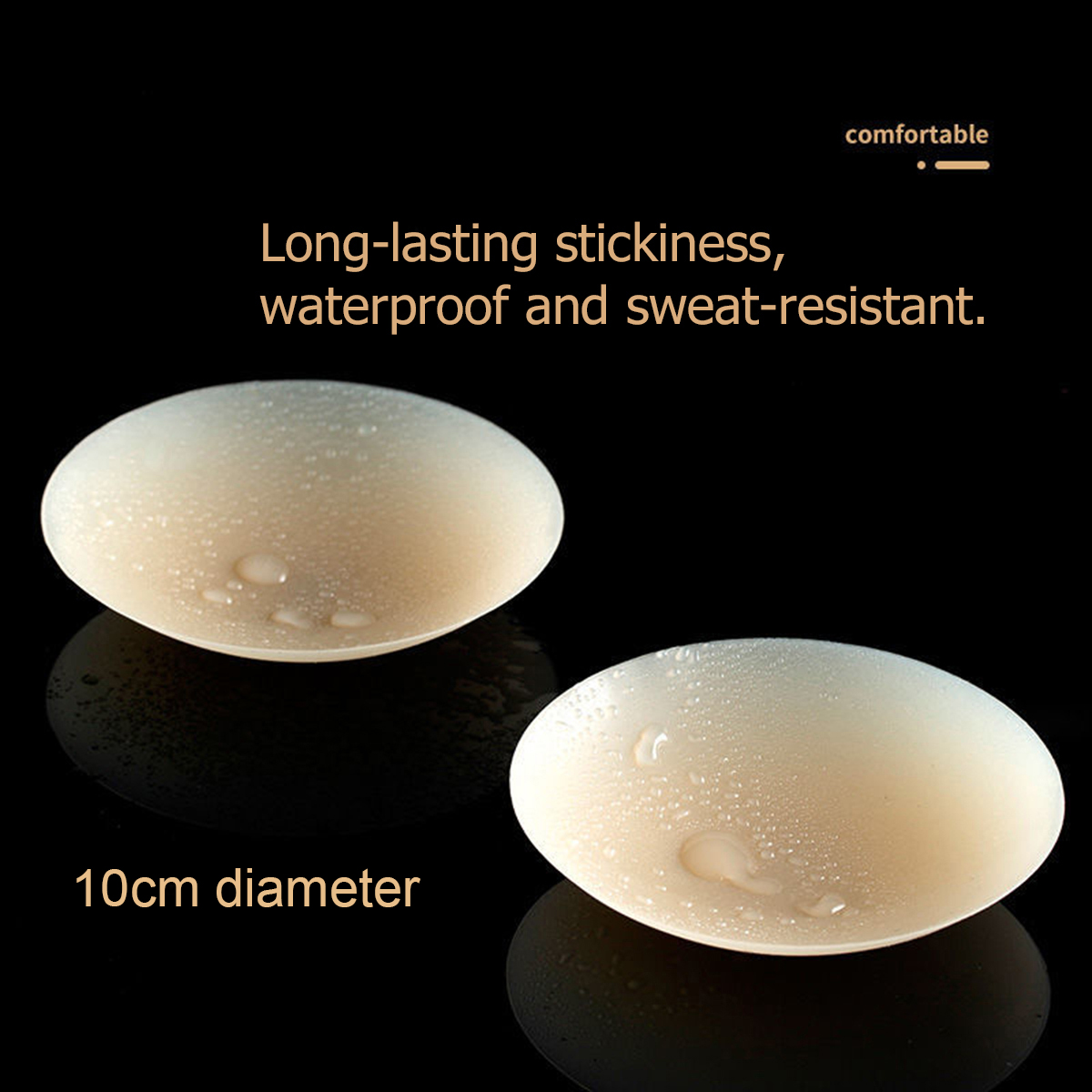 3ペア接着剤不要ニップルカバー10cm跡が残らない粘着式プラ - Nipple Cover Pasties のレビューと価格