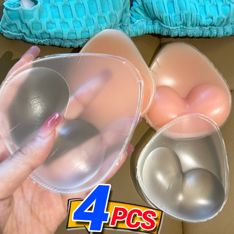 女性プッシュアップブラジャーインサートシリコーン胸パッド女性 - Silicone Bra Adhesive のレビューと価格