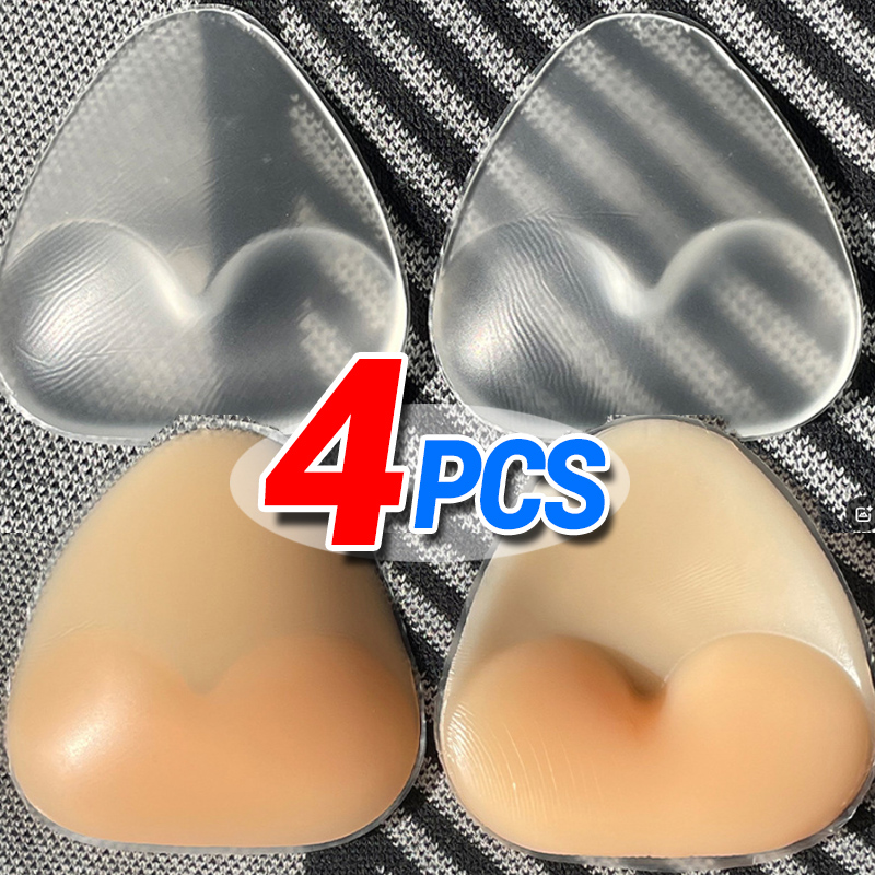 女性プッシュアップブラジャーインサートシリコーン胸パッド女性 - Silicone Bra Adhesive のレビューと価格