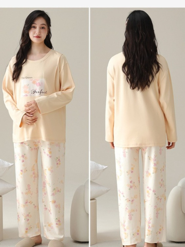 妊婦用授乳服 ブラジャーなし妊娠春パジャマセット 授乳服 授 - Nursing Bra Sleep のレビューと価格