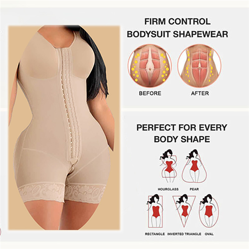 Fajas シェイプウェア 高圧縮ボディスーツ ガードル ブ - Shapewear Bodysuit Firm のレビューと価格