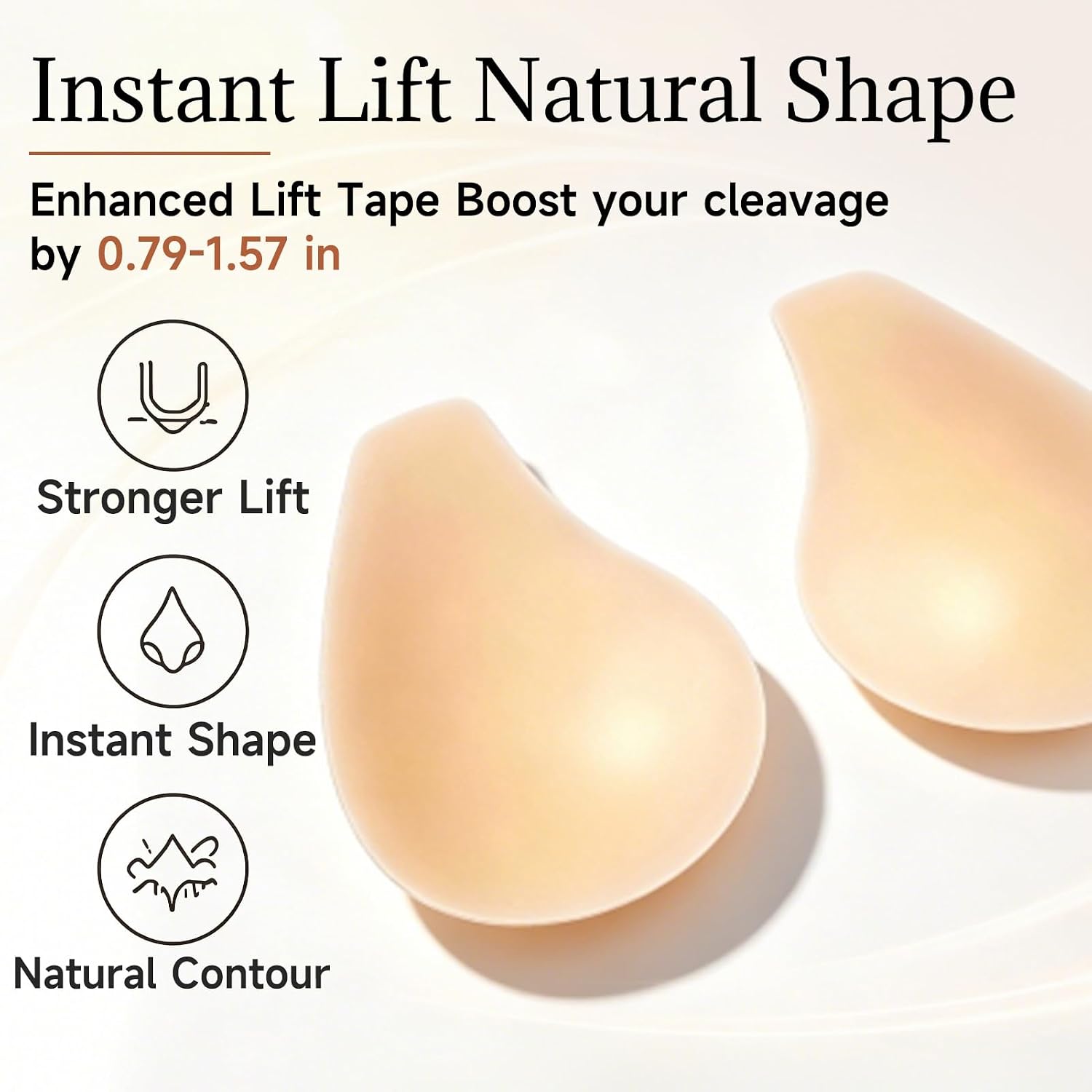 シリコンニップルカバー 粘着式 見えないバストアップブラ 薄 - Strapless Bra Backless のレビューと価格