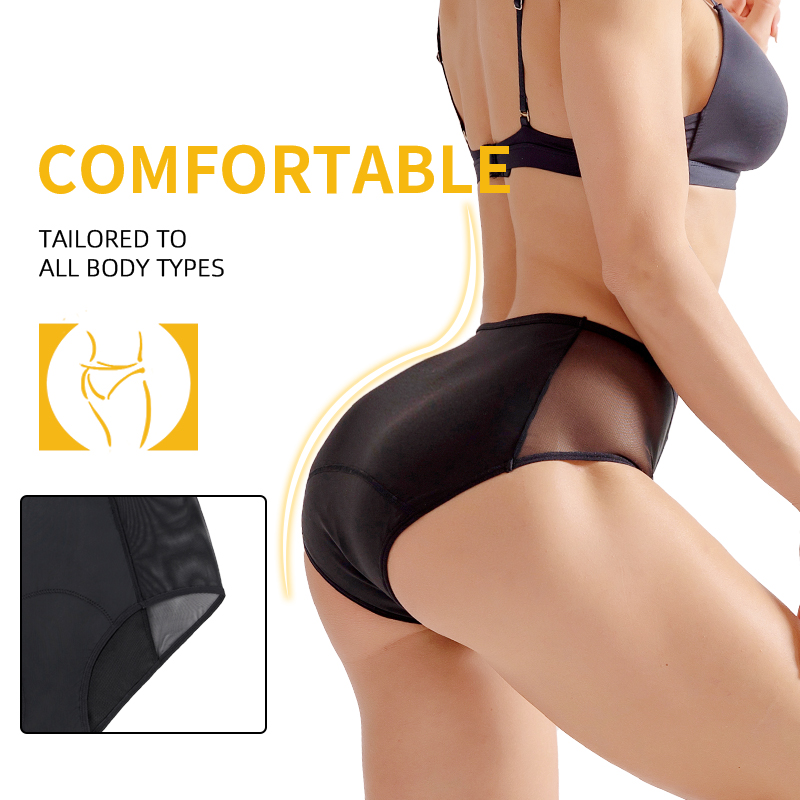ドロップシッピング レディース ハイウエスト レース 4層構 - Period Panty Absorbent のレビューと価格
